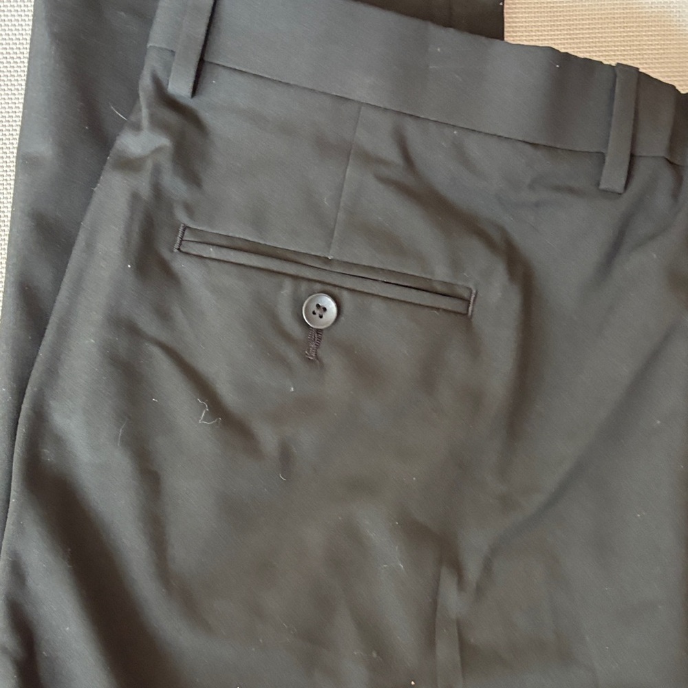 Haggar Classic Black Dress Pants size 40W 30L NWT - Picture 8 of 9